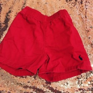 Red POLO shorts 6M